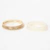 Flash Sale ❤️ Claire's Club Rose Gold Pearl Bangle & Stretch Bracelets - 5 Pack ⌛