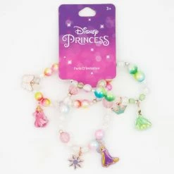 Deals ✨ Claire's ©Disney Princess Charm Stretch Bracelets- Pink, 3 Pack 🤩