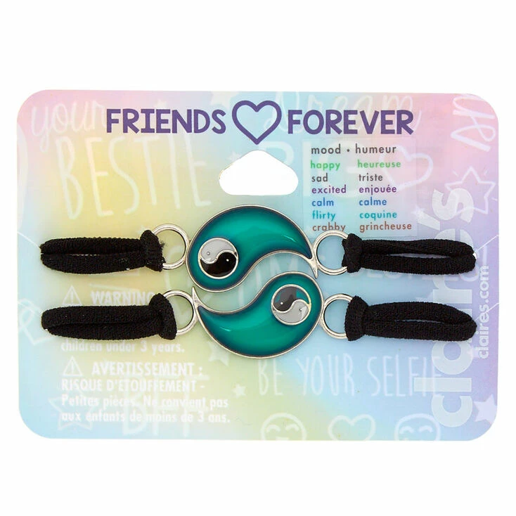 Mood Yin Yang Stretch Friendship Bracelets - 2 Pack Cheapest ???? Claire's Mood Yin Yang Stretch Friendship Bracelets - 2 Pack ???? -Claire’s Shop 05875 1