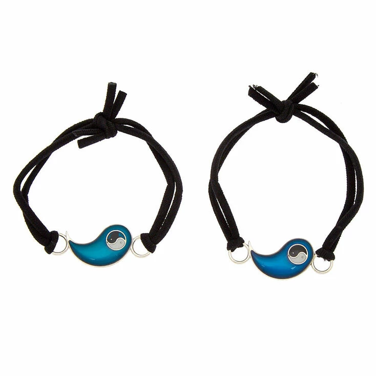 Mood Yin Yang Stretch Friendship Bracelets - 2 Pack Cheapest ???? Claire's Mood Yin Yang Stretch Friendship Bracelets - 2 Pack ???? -Claire’s Shop 05875 2