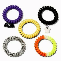 Outlet ⭐ Claire's 🦇 Halloween Assorted Coil Bracelets - 5 Pack 🤩
