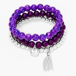 Top 10 π Claire's Heart Marble Beaded Stretch Bracelets - Purple, 3 Pack π₯° 6 Top 10 π Claire's Heart Marble Beaded Stretch Bracelets - Purple, 3 Pack π₯° -Claireβs Shop 11556 2