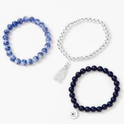 Best reviews of ✔️ Claire's Evil Eye Marble Beaded Stretch Bracelets - Blue, 3 Pack 😉