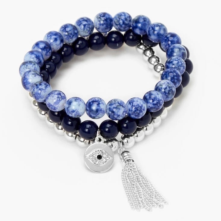 Evil Eye Marble Beaded Stretch Bracelets - Blue, 3 Pack Best reviews of ✔️ Claire's Evil Eye Marble Beaded Stretch Bracelets - Blue, 3 Pack ???? -Claire’s Shop 11575 2