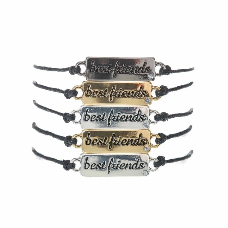 Flash Sale π Claire's Mixed Metal Adjustable Friendship Bracelets - 5 Pack π 3 Flash Sale π Claire's Mixed Metal Adjustable Friendship Bracelets - 5 Pack π