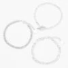 Brand new ???? Claire's Silver Crystal Toggle & Chain Bracelets - 3 Pack ???? -Claire’s Shop 16723 1