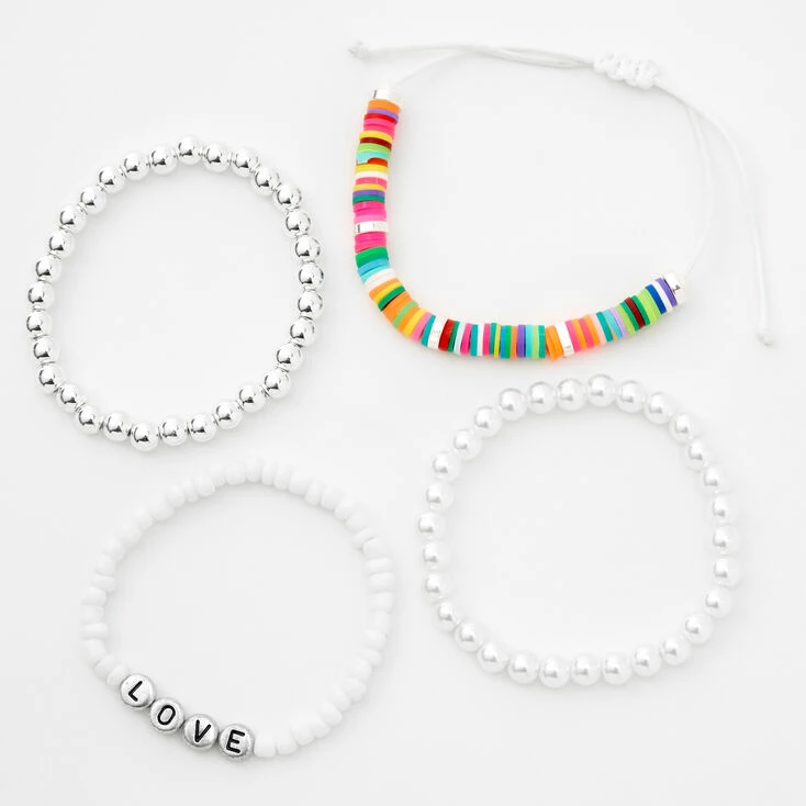 Cheap π Claire's Love Mixed Bracelet Set - 4 Pack β 3 Cheap π Claire's Love Mixed Bracelet Set - 4 Pack β