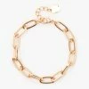 Buy 🌟 Claire's Gold Paperclip Link Chain Bracelet ⌛ -Claire’s Shop 23515 1