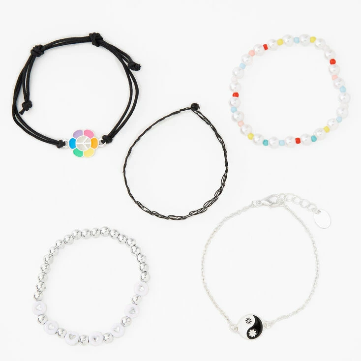 90s Assorted Bracelet Set - 5 Pack Promo ✨ Claire's 90s Assorted Bracelet Set - 5 Pack ???? -Claire’s Shop 23869 1