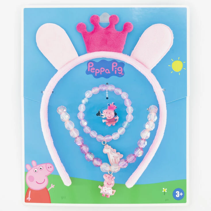 Peppa Pig™ Ears Headband and Jewellery Set – 4 Pack Deals ???? Claire's Peppa Pig™ Ears Headband And Jewellery Set – 4 Pack ???? -Claire’s Shop 27702 1