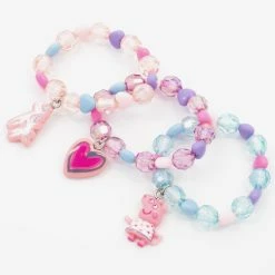 Buy 😉 Claire's Peppa Pig™ Beaded Stretch Bracelets – 3 Pack 💯 -Claire’s Shop 28630 3