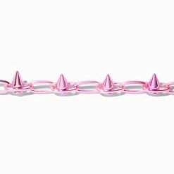 Brand new ???? Claire's Pink Spike Paperclip Chain Bracelet ???? 3 Brand new ???? Claire's Pink Spike Paperclip Chain Bracelet ???? -Claire’s Shop 29355 2
