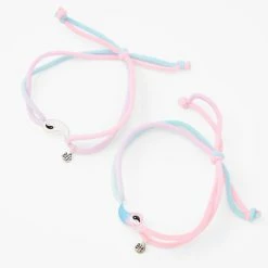 Discount 🎉 Claire's Best Friends Glow In The Dark Yin Yang Bracelets - 2 Pack ⭐