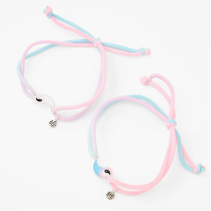 Best Friends Glow in the Dark Yin Yang Bracelets - 2 Pack Discount ???? Claire's Best Friends Glow In The Dark Yin Yang Bracelets - 2 Pack ⭐ -Claire’s Shop 29414 1