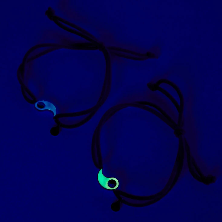 Best Friends Glow in the Dark Yin Yang Bracelets - 2 Pack Discount ???? Claire's Best Friends Glow In The Dark Yin Yang Bracelets - 2 Pack ⭐ -Claire’s Shop 29414 2