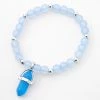 Cheap ⌛ Claire's Blue Glow In The Dark Mystical Gem Beaded Stretch Bracelet ???? -Claire’s Shop 31196 1