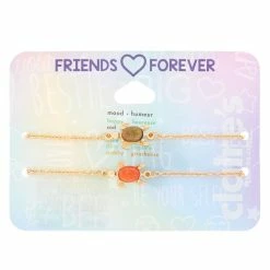 Best Sale 🤩 Claire's Gold Mood Turtle Chain Friendship Bracelets - 2 Pack 🥰