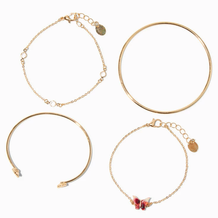 Brand new π Claire's Gold Butterfly Bracelet Set - 4 Pack β¨ 3 Brand new π Claire's Gold Butterfly Bracelet Set - 4 Pack β¨