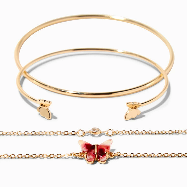 Brand new π Claire's Gold Butterfly Bracelet Set - 4 Pack β¨ 4 Brand new π Claire's Gold Butterfly Bracelet Set - 4 Pack β¨ - Image 2