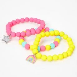 Outlet 🥰 Claire's Club Rainbow Matte Beaded Stretch Bracelets - 3 Pack 😀 5 Outlet 🥰 Claire's Club Rainbow Matte Beaded Stretch Bracelets - 3 Pack 😀 -Claire’s Shop 41829 2