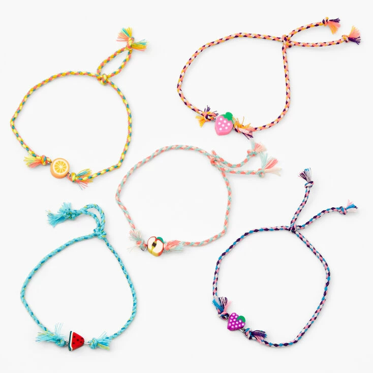 Hot Sale π Claire's Fruit Mix Bracelets - 5 Pack π 3 Hot Sale π Claire's Fruit Mix Bracelets - 5 Pack π