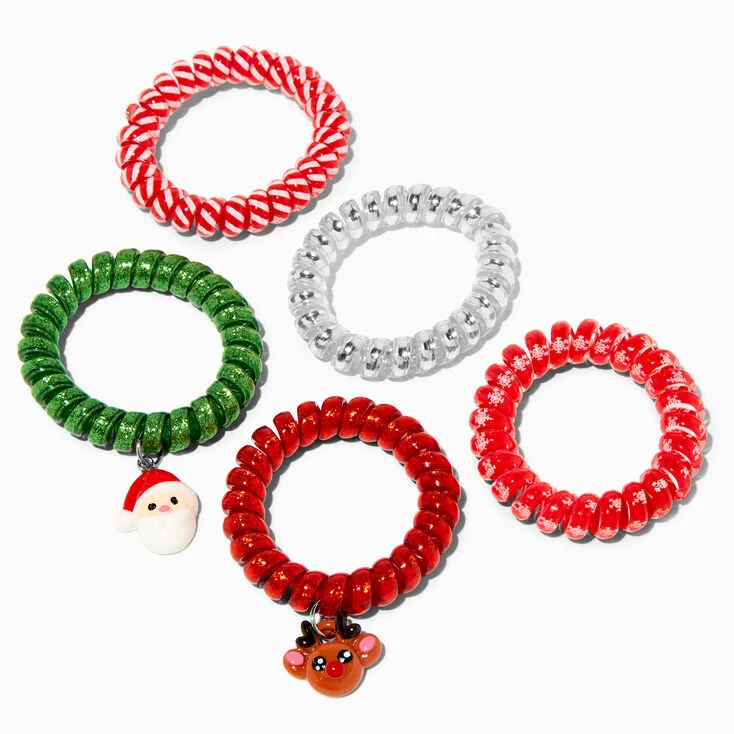 Promo β¨ Claire's π Christmas Assorted Coil Bracelets - 5 Pack 𧨠4 Promo β¨ Claire's π Christmas Assorted Coil Bracelets - 5 Pack 𧨠- Image 2