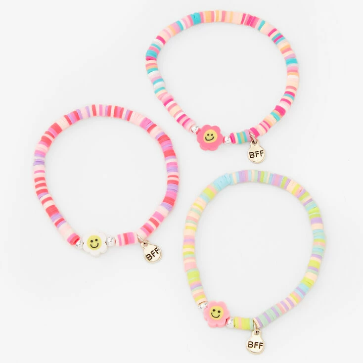 Cheapest π€© Claire's Best Friends Daisy Happy Face Disc Beaded Stretch Bracelets (3 Pack) π 3 Cheapest π€© Claire's Best Friends Daisy Happy Face Disc Beaded Stretch Bracelets (3 Pack) π