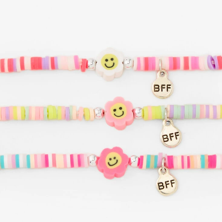 Cheapest π€© Claire's Best Friends Daisy Happy Face Disc Beaded Stretch Bracelets (3 Pack) π 4 Cheapest π€© Claire's Best Friends Daisy Happy Face Disc Beaded Stretch Bracelets (3 Pack) π - Image 2
