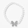 Promo ⭐ Claire's Pavé Crystal Butterfly Pearl Stretch Bracelet ❤️ 1 Promo ⭐ Claire's Pavé Crystal Butterfly Pearl Stretch Bracelet ❤️ -Claire’s Shop 53851 1