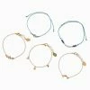 Cheap ???? Claire's Gold Celestial Blue Beaded Bracelet Set - 5 Pack ❤️ -Claire’s Shop 56233 1