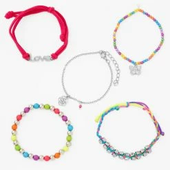 Best Sale 💯 Claire's Neon Rainbow Bracelets - 5 Pack 🥰