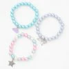 Promo ???? Claire's Club Pearl Rainbow Unicorn Beaded Stretch Bracelets - 3 Pack ???? -Claire’s Shop 63133 1