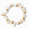 Deals ???? Claire's Gold Beaded Stone Stretch Bracelet ???? -Claire’s Shop 67222 1
