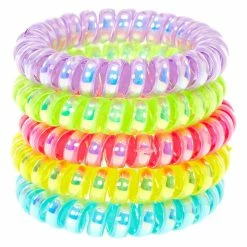 Best Sale 🥰 Claire's Club Neon Coil Bracelets - 5 Pack 🤩