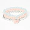 Hot Sale ???? Claire's Pastel Butterfly Charm Beaded Stretch Bracelets - 3 Pack ???? -Claire’s Shop 74010 1