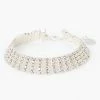 Budget ???? Claire's Silver Rhinestone Pearl Chain Bracelet ???? -Claire’s Shop 74918 1