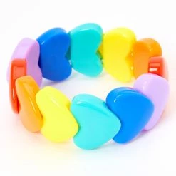 Wholesale ???? Claire's Club Rainbow Heart Bracelet ⌛