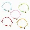 Wholesale ✨ Claire's Rainbow Mushroom Adjustable Friendship Bracelets - 5 Pack 👍 -Claire’s Shop 86355 1