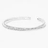 Best reviews of 🛒 Claire's Silver Criss Cross Rhinestone Slim Cuff Bracelet 😍 -Claire’s Shop 89567 1