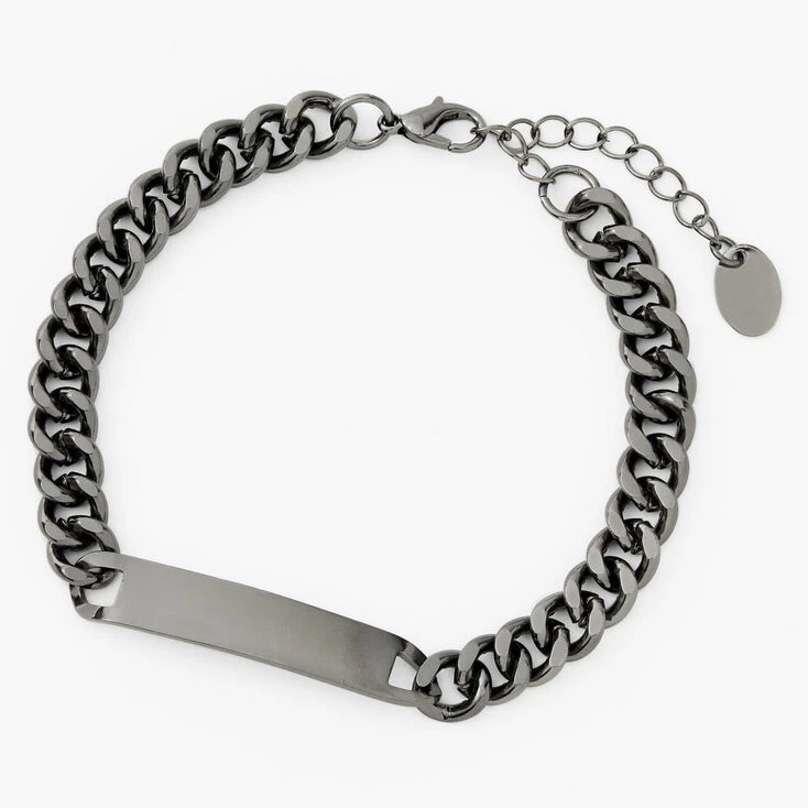Hematite Chunky Chain Link Bracelet Top 10 ???? Claire's Hematite Chunky Chain Link Bracelet ???? -Claire’s Shop 93876 1