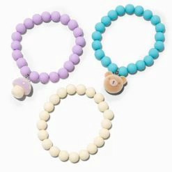 New 🛒 Claire's Club Forest Matte Beaded Stretch Bracelets - 3 Pack 🤩