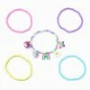 Cheapest ✨ Claire's Club Rainbow Charm Stretch Bracelets - 5 Pack 🤩 -Claire’s Shop 95072 1