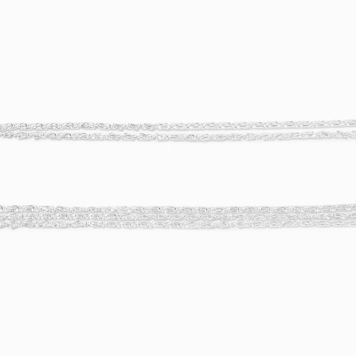 Discount 🧨 Claire's Silver Woven Multi-Strand Chain Bracelet Set - 2 Pack ✔️ 4 Discount 🧨 Claire's Silver Woven Multi-Strand Chain Bracelet Set - 2 Pack ✔️ - Image 2