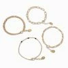 Flash Sale 🤩 Claire's Gold Woven Chain Bracelet Set - 4 Pack 💯 1 Flash Sale 🤩 Claire's Gold Woven Chain Bracelet Set - 4 Pack 💯 -Claire’s Shop 95574 1