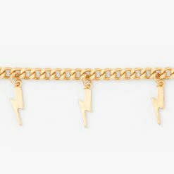 Best Sale ???? Claire's Gold Lightning Charm Bracelet ???? -Claire’s Shop 98680 2